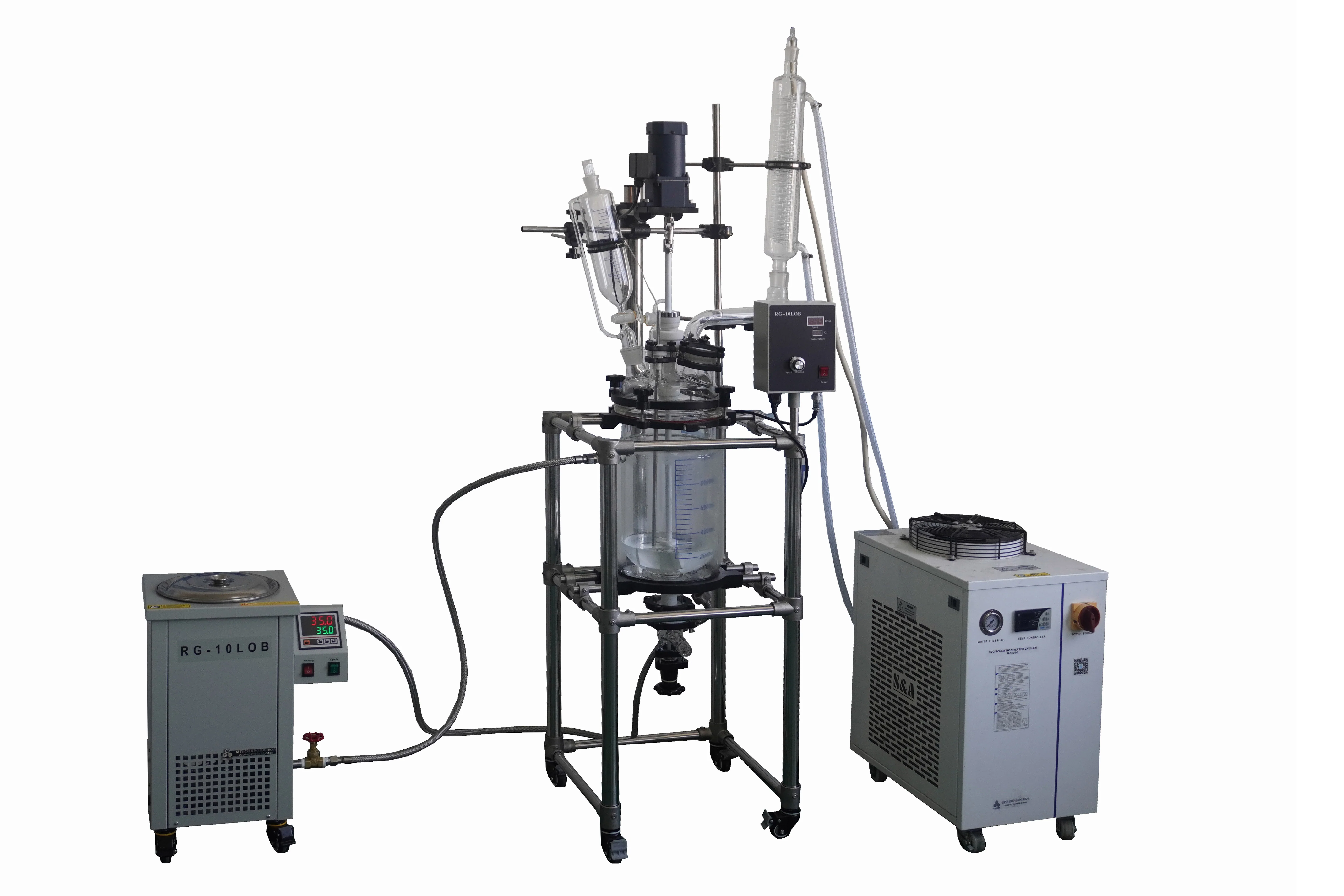 10L or 20L Glass Reactor with Optional PTFE Stirring Blade & 200oC Oil Bath - RG- LXX - Image 3