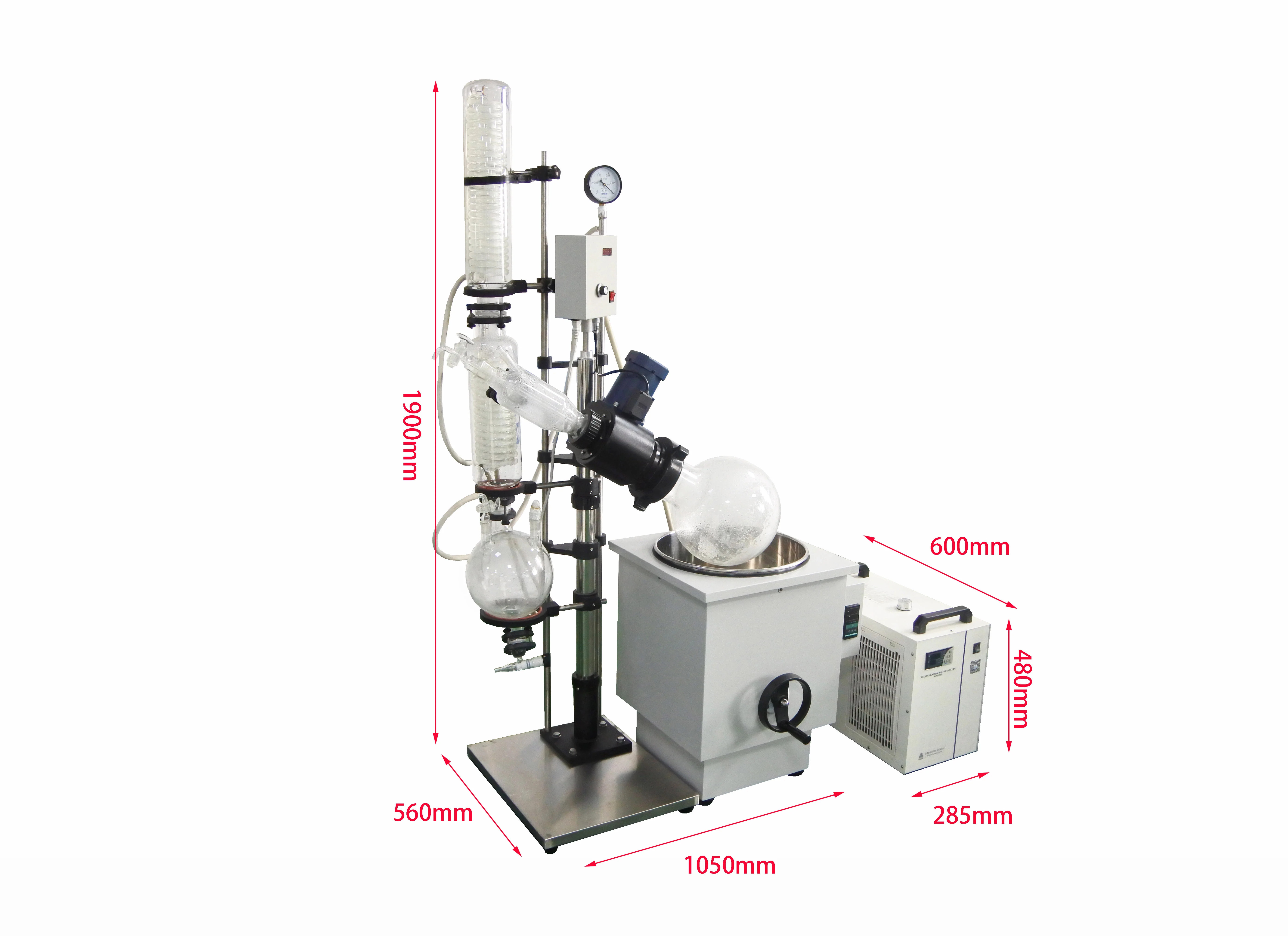 10 L Rotary Evaporating and Distilling System (Water Chiller & Vac. Pump optional) RE-1002 - Image 3
