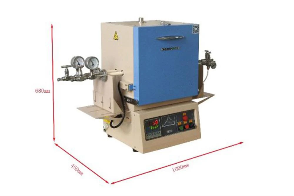 1700C Compact Hybrid Furnace (Two Layer Box & Two 13mm ID Alumina Tubes) - KSL-1700X-HL - Image 4