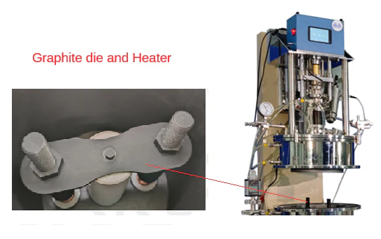 2500°C Max. High Vacuum & Ultrafast Heating Pellet Press with Automated 8 Samples Loading System - AM-VHP8 - Image 4