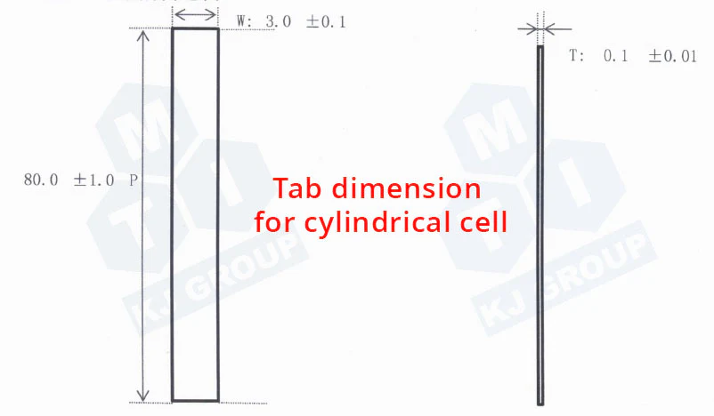 4mm Width Aluminum Tab for Welding on 21700 Cylindrical Cell Electrode Strip, 50pcs/bag - LIB-ATS4 - Image 4