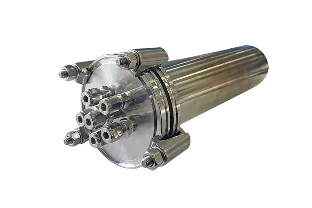 600°C Vertical Crucible Furnace with SS316 Alloy Reactor with 6 tube ports VBF-600S - Image 4