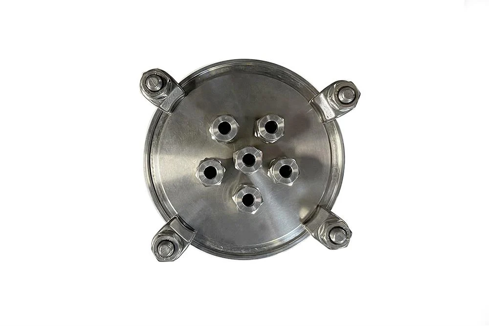 600°C Vertical Crucible Furnace with SS316 Alloy Reactor with 6 tube ports VBF-600S - Image 6