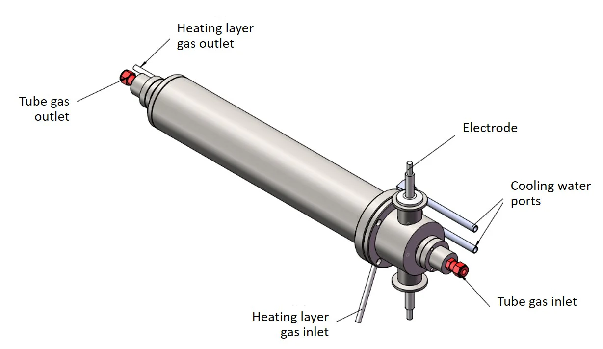 1100℃ Max. 100mm O.D / 25 mm I.D Tube Furnace for High Magnetic Field - GSL-1200X-MH100 - Image 2