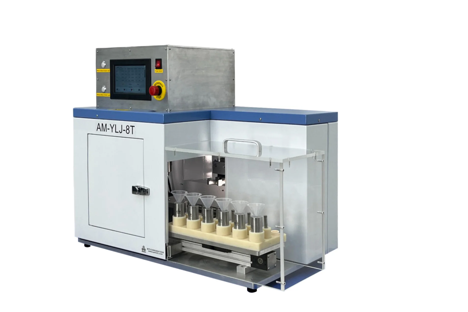 Automated Pellet Pressing System up to  6 set 10 mm ID Dies up to 8T) - AM-YLJ-8T - Image 4