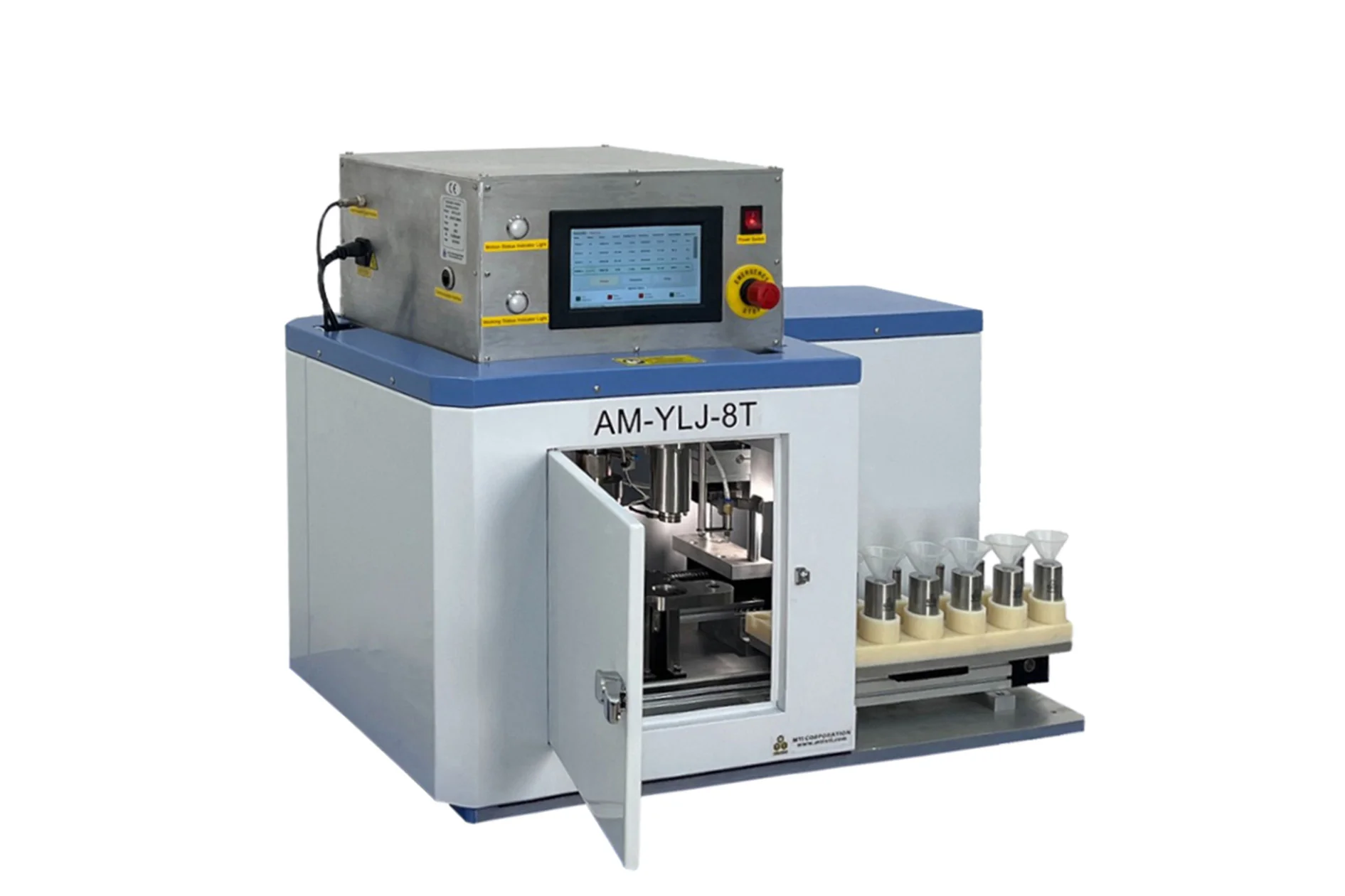 Automated Pellet Pressing System up to  6 set 10 mm ID Dies up to 8T) - AM-YLJ-8T - Image 7