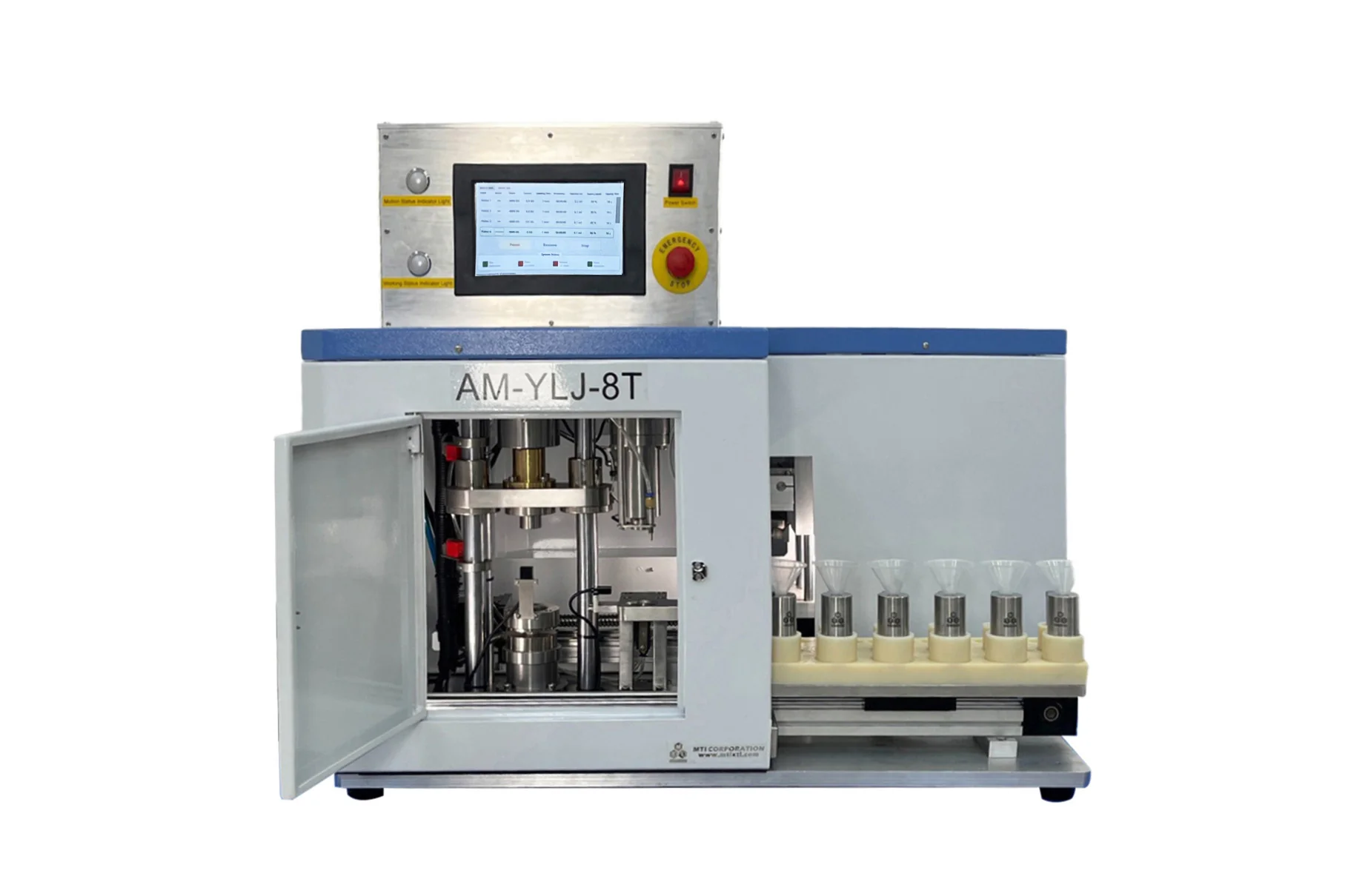 Automated Pellet Pressing System up to  6 set 10 mm ID Dies up to 8T) - AM-YLJ-8T - Image 8