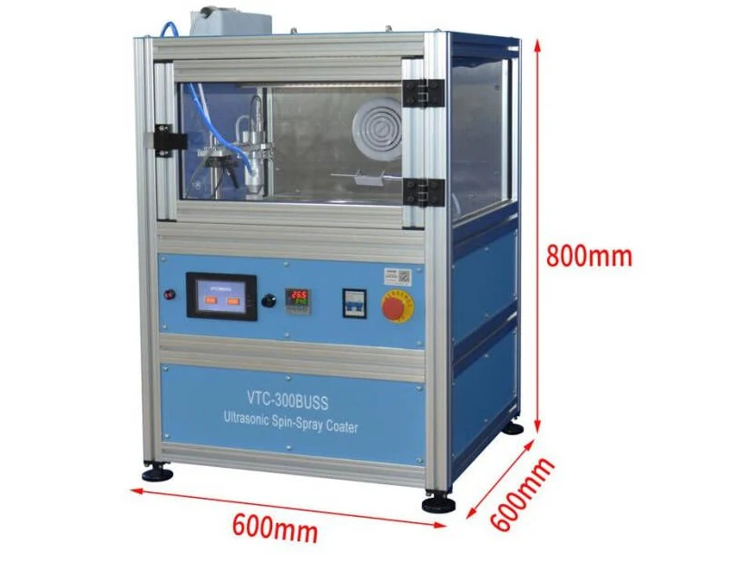 Automated Ultrasonic Spin-Spray Coater (0-3000 rpm, 12" Wafer Max) w/ Heater & Fume Hood - VTC-300BUSS - Image 3