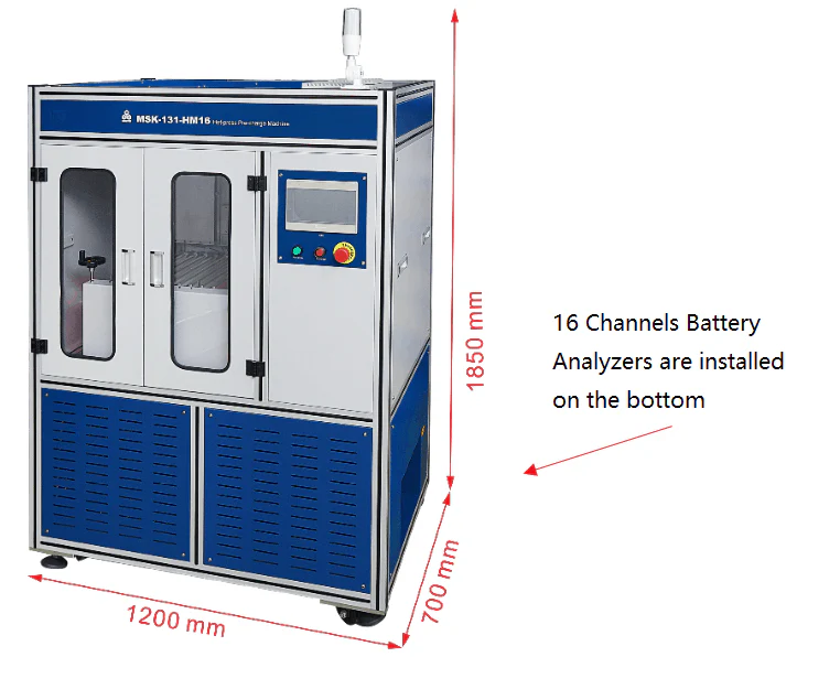 Automatic Hot-Press w/ Battery Analyzers (16, 64 or 128 Channels) for Pouch Cell SEI Formation - MSK-131-AM - Image 4