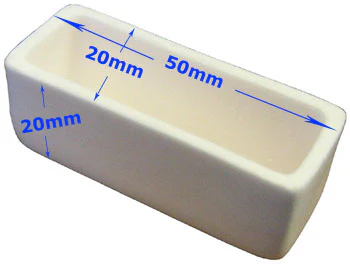 Alumina (Al2O3) Boat Crucible - Image 5