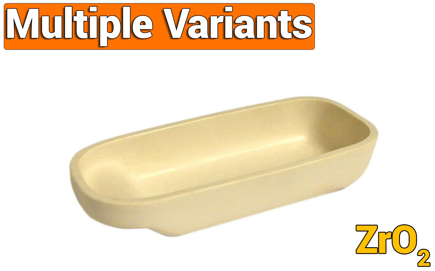 Zirconia (ZrO2) Boat Crucible