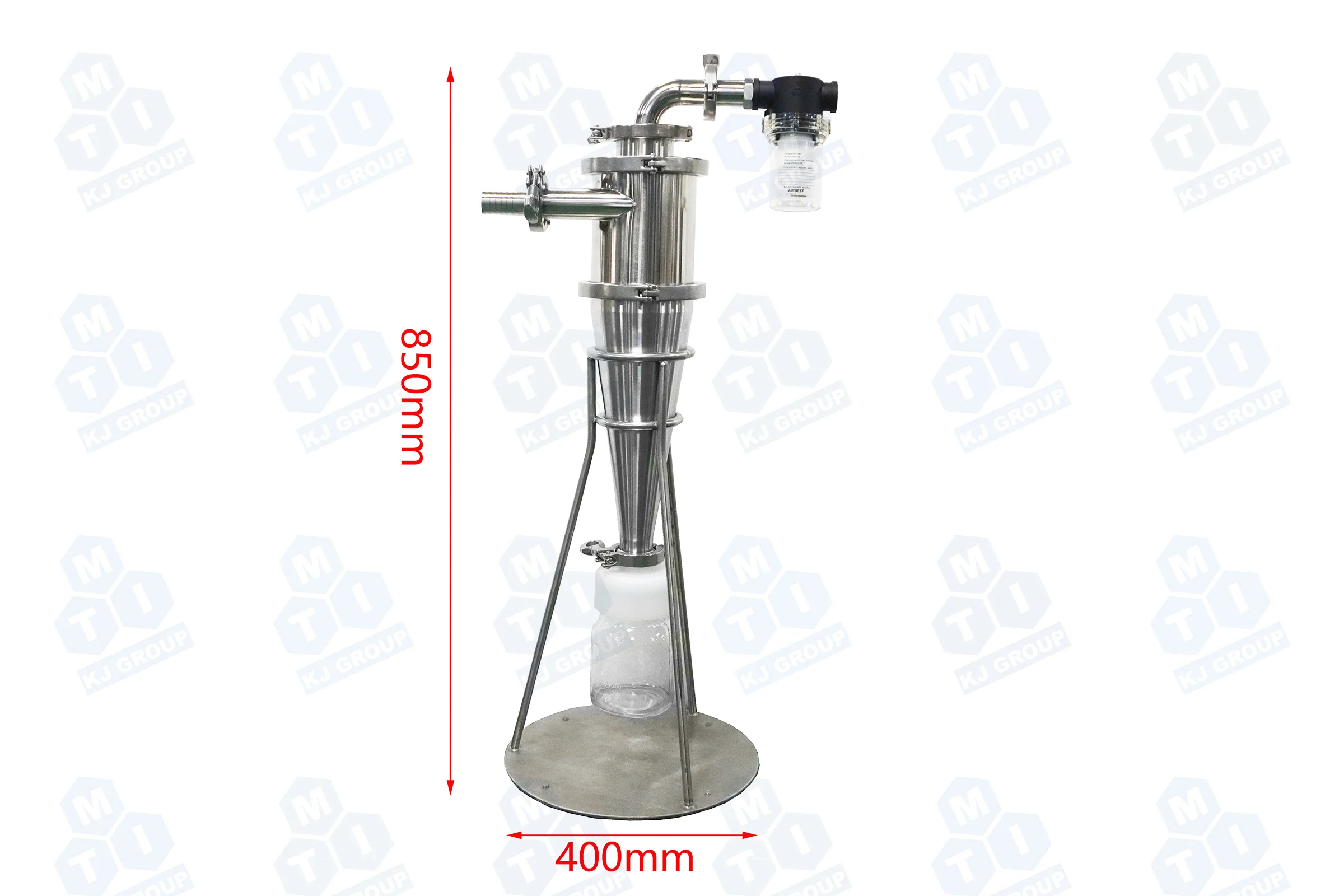 Lab Scale High-Efficiency Cyclone for Jet Mill - BPM-CL - Image 3