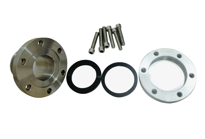 One-end Open Quartz Tube (80ODx200 mm) w/ Compression Flange for High Vacuum - CFF-80 - Image 2
