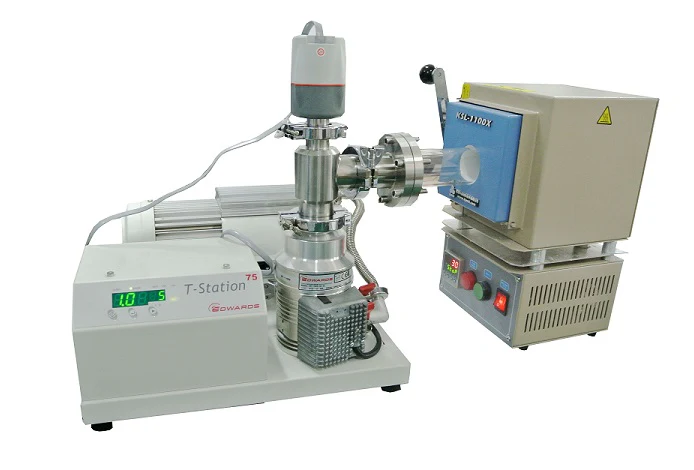 One-end Open Quartz Tube (80ODx200 mm) w/ Compression Flange for High Vacuum - CFF-80 - Image 3