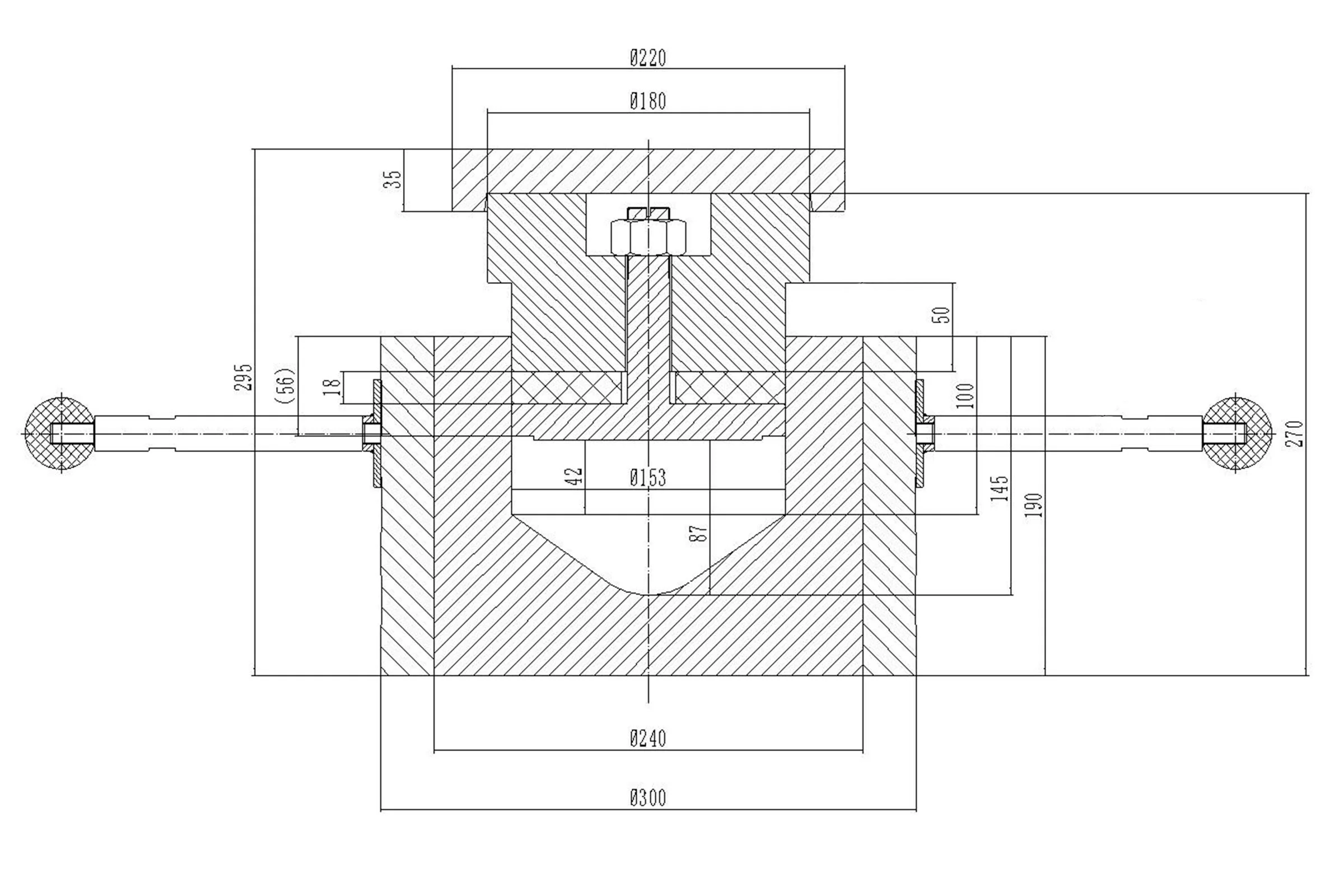 Complete CIP Die Set (150 mm ID, Max. 120 MPa Vessel) for Cold Isostatic Press - CIP150-die - Image 3