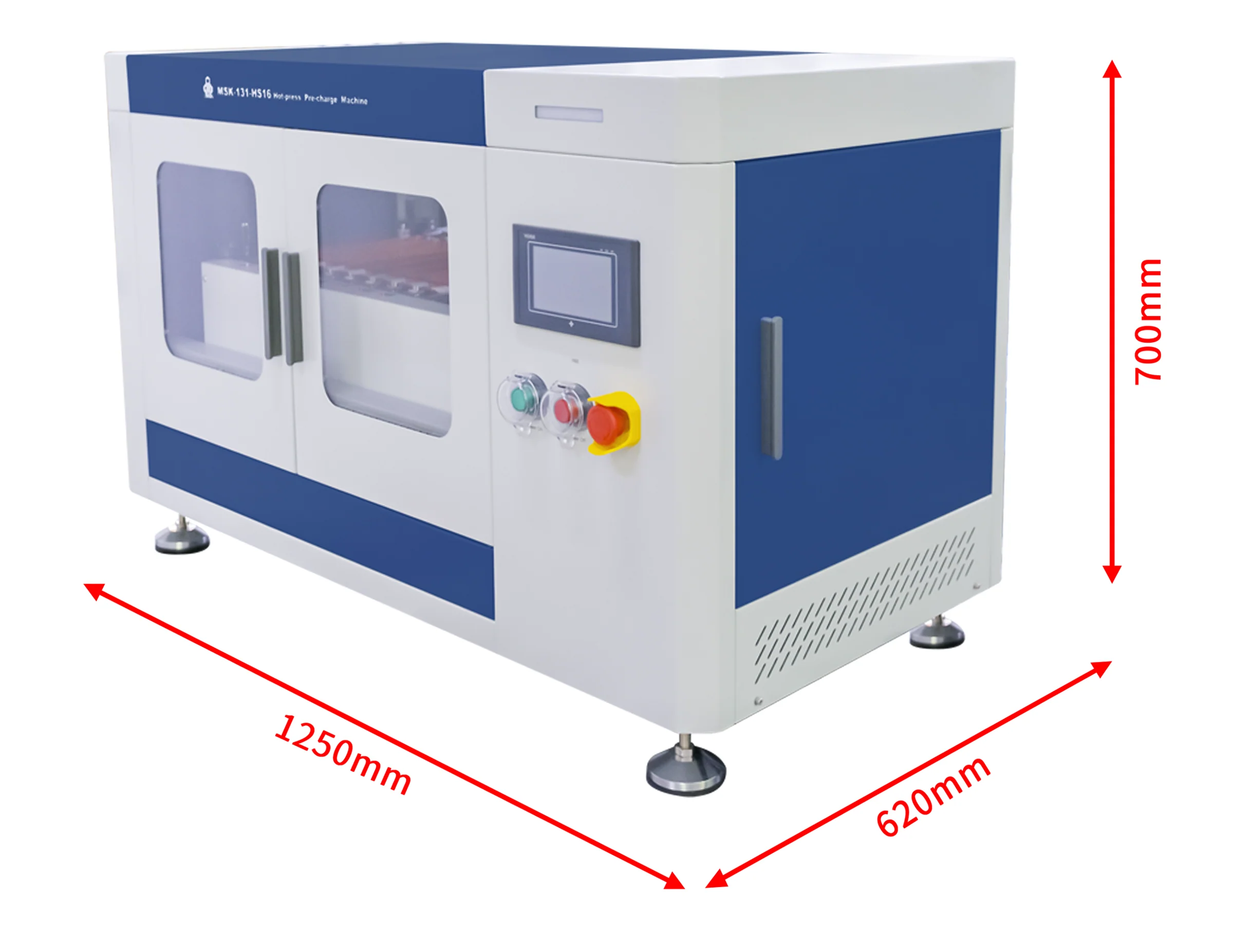 Compact 16-channel Hot Press Machine (Max. 120*80 mm, Single-Side Tabs) for Pouch Cell SEI Formation - MSK-131-HS16 - Image 6