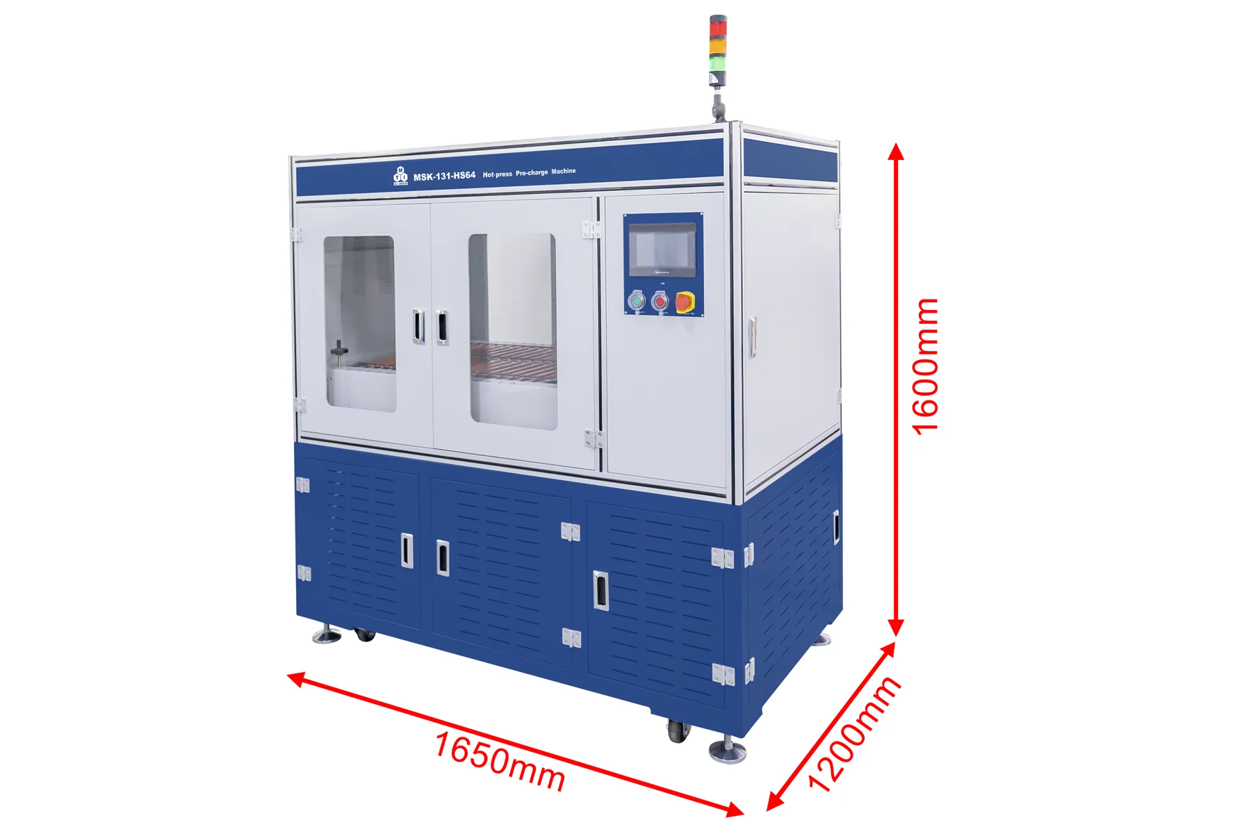Compact 64-channel Hot Press Machine (Max. 120*80 mm, Single-Side Tabs) for Pouch Cell SEI Formation - MSK-131-HS64 - Image 5