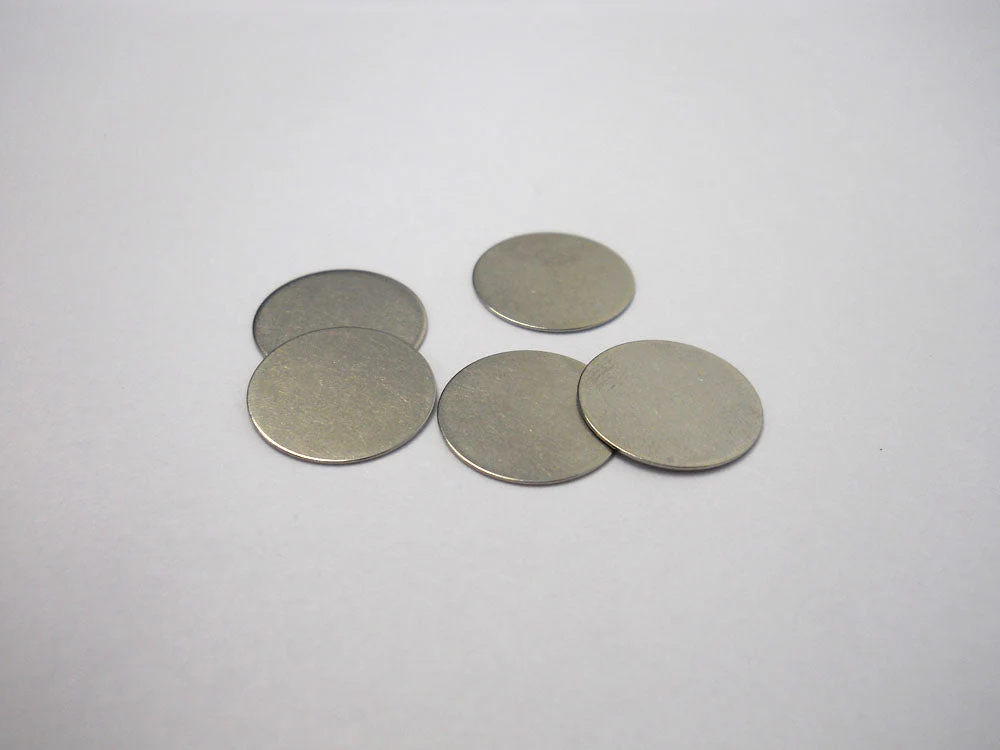 Stainless Steel Spacer for CR20XX Cell (15.5mm Dia. x 0.5 mm) - 100 pcs/pack -CR20SPA05
