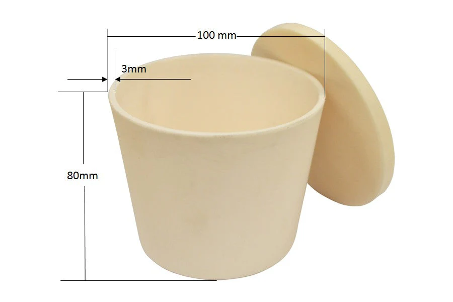 Alumina (Al2O3) Cylindrical Crucible from 0.1 mL to 3000mL optional - Image 12