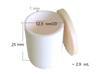 Alumina (Al2O3) Cylindrical Crucible from 0.1 mL to 3000mL optional - Image 6