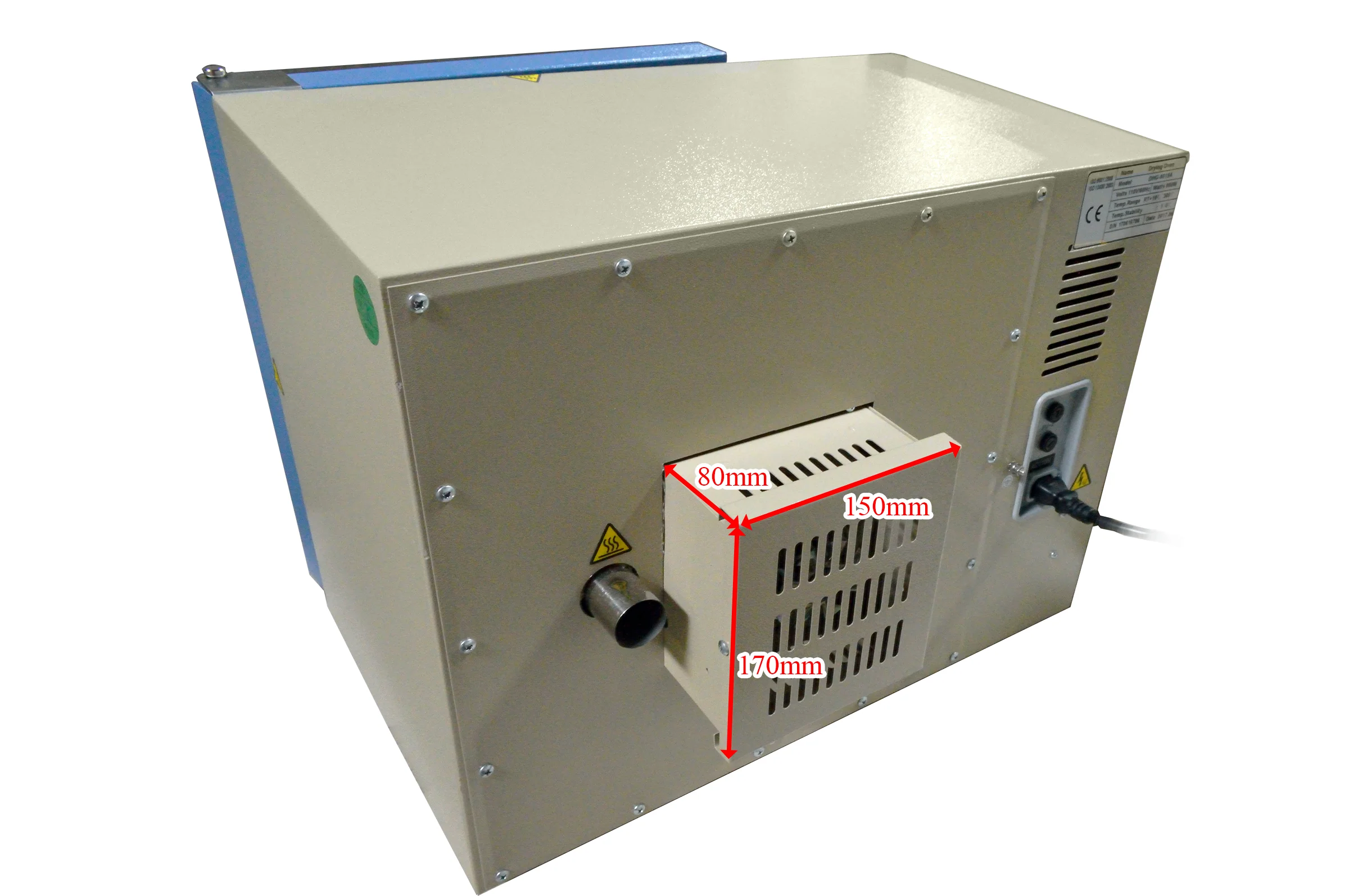 12L Convection Drying Oven with Digital Temperature Controller (10"x10"x8", 250°C, 110V) with 2" Feedthrough - DHG-9015 - Image 4