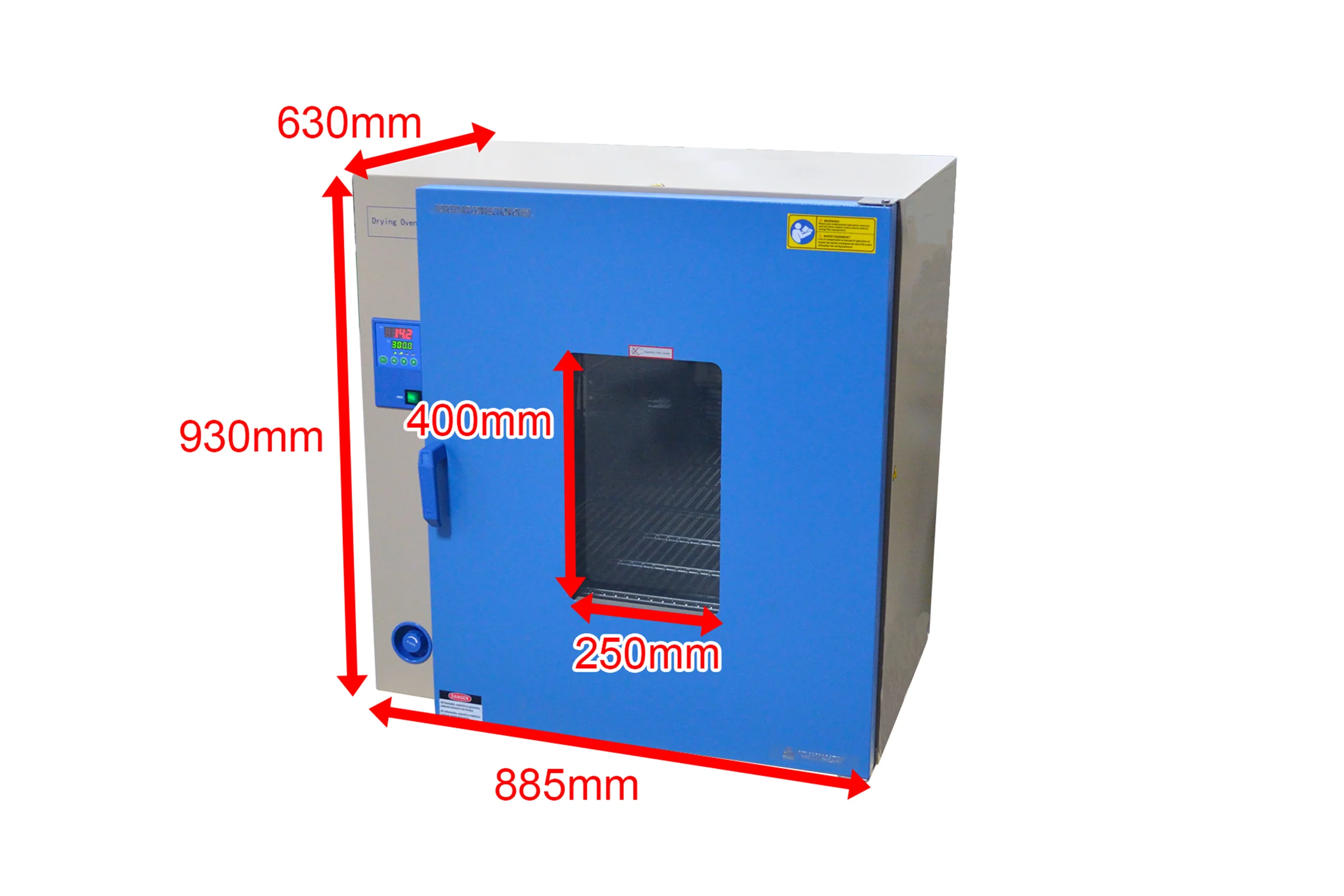 190L Convection Drying Oven with Digital Temperature Controller (23.5"x17"x29.5", 250C) - DHG-9245A - Image 2