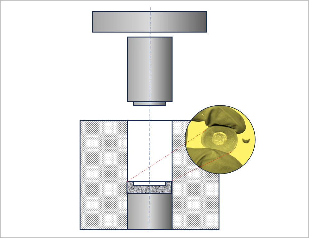 10-24 mm Diameter (I.D.) Dry Pellet Pressing Die w/ Protrusion - Die-24D-10 - Image 4