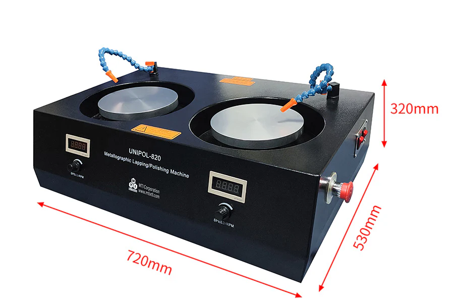Dual 8" Platens Grinder/ Polisher with Magnetic Plates & Complete Accessories - EQ-Unipol-820 - Image 6