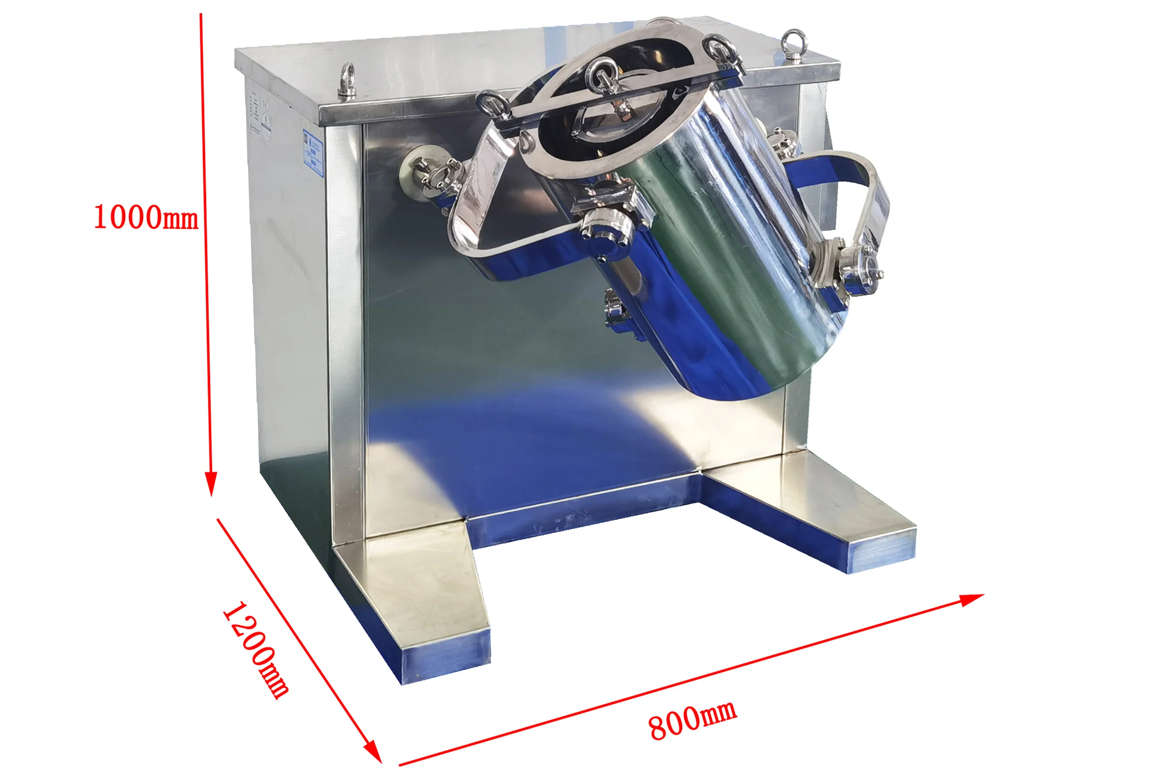 3D Shaker Mixer & Mill w/ 1 L -- 15L Tank for Dry Powder - EQ-SYH-5X - Image 5
