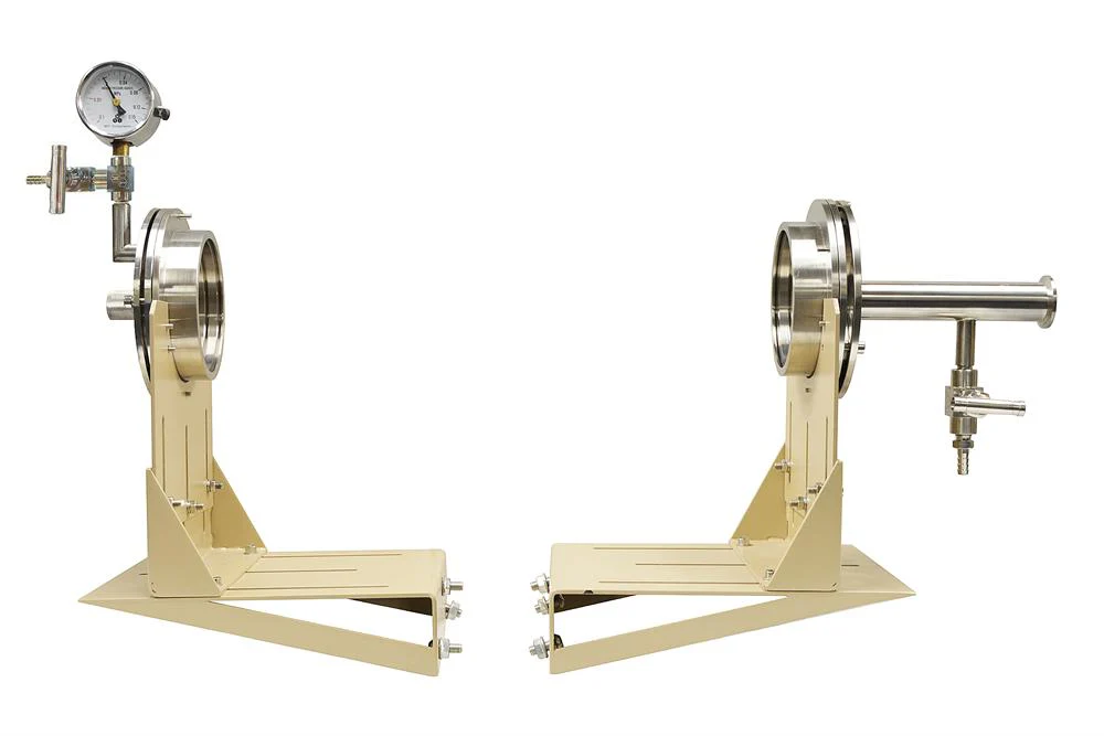 Hinged Vacuum Sealing Assembly with Flange Support for 130 mm 5" dia Tube Furnace - FL125KF25H - Image 2