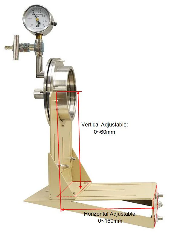 Hinged Vacuum Sealing Assembly with Flange Support for 130 mm 5" dia Tube Furnace - FL125KF25H - Image 6