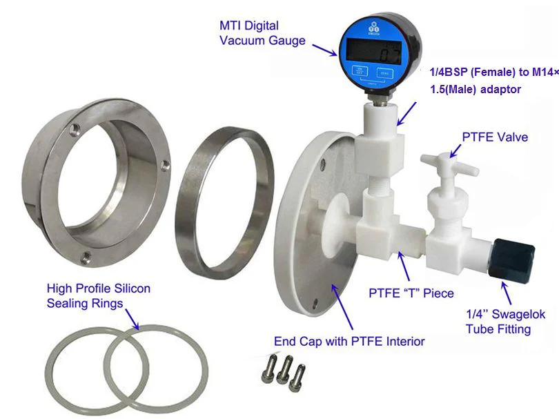 60 mm PTFE Sealing Flange with Valves & Fittings for Corrosive Environment. Tube - FL60-PTFE - Image 2