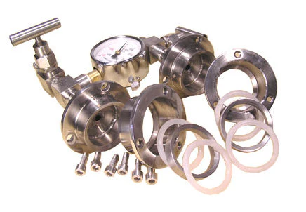 Vacuum Sealing Assembly for 80 mm dia Tube Furnace with Valve / Vacuum Meter - FL80 - Image 3