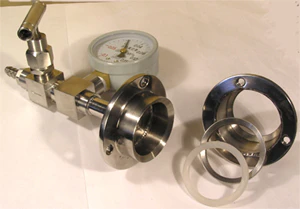 Vacuum Sealing Assembly for 80 mm dia Tube Furnace with Valve / Vacuum Meter - FL80 - Image 4