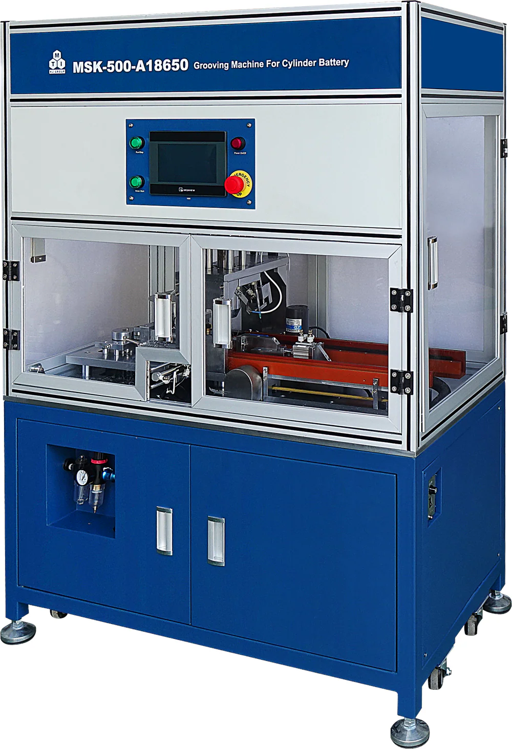 Floor-stand Auto Grooving Machine for Batch Processing of Cylindrical Battery Casings - MSK-500-AR18650 - Image 3