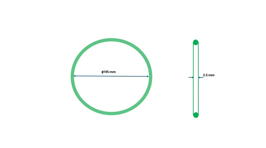 Fluorine O-ring for CM-HIP-1520 - Image 2