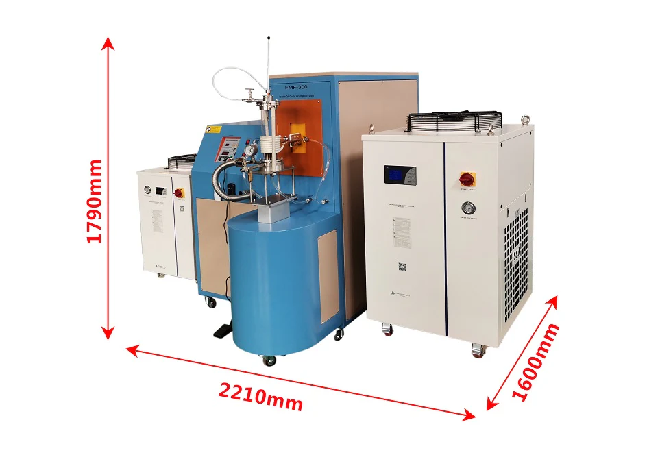 Levitation Cold Crucible Vacuum Melting Furnace ( 300 g Max ) - FMF-300 - Image 4