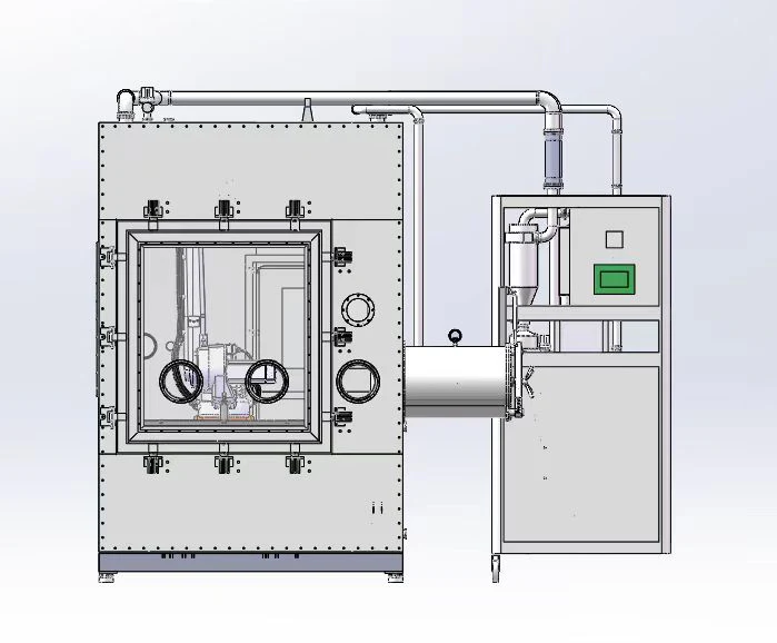 Large Floor-standing Glove Box, 8.4 SM, Purification of H2O & O2 ≤ 50 PPM) - VGB8FS - Image 3
