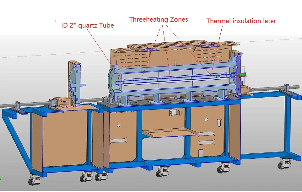 1200°C Hi-Pressure Tube Furnace for Inert & Oxygen Gases up to 90 Bars - GSL-1200X-90B - Image 2