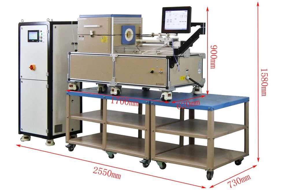 1650°C Reculating Steam Corrosion and Thermal shock Testing Furnace GSL-1700X-80CVD - Image 2