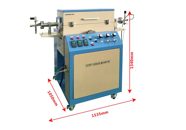 1700°C Rocking Tube Furnace with 60mm OD Alumina Processing Tube - GSL-1700X-RC - Image 3