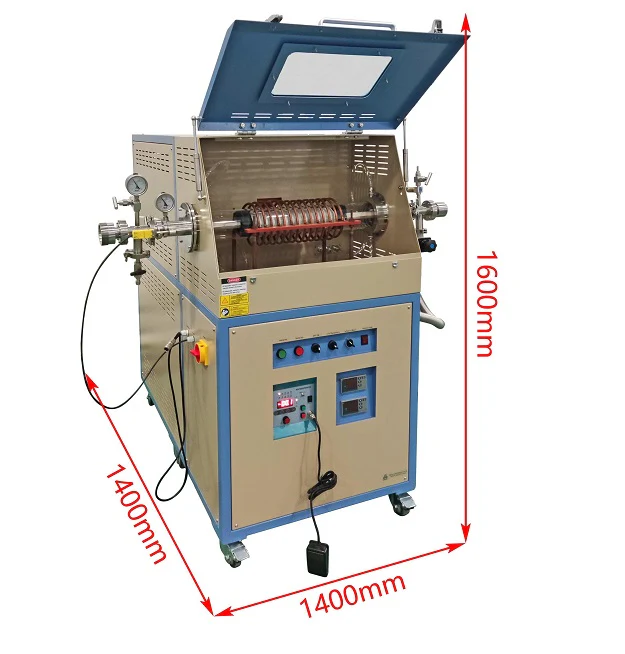 2300ºC Max. Induction heated Tube Furnace (30 mm ID Graphite Tube) with IR Temp.-Controlled - GSL-2300X-C - Image 5