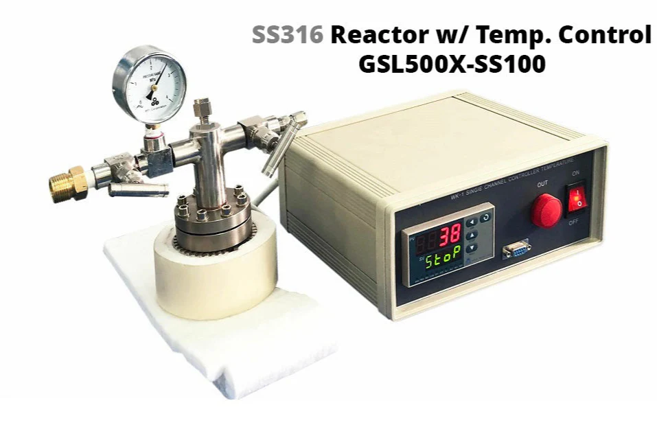 100ml Hydrothermal Reactor up to 4MPa Optional for SS316 or Ti w/ Heating - GSL-500X-XX - Image 6