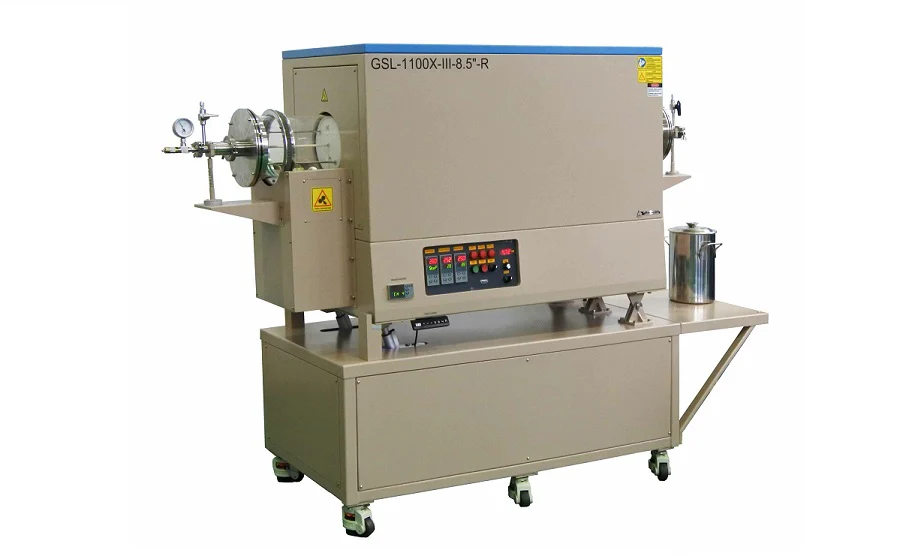 900°C Max Rotary Tube Furnace with 8" ID 310S Alloy Tube & Optional Heating Zones - GSL-900X-8-R - Image 3