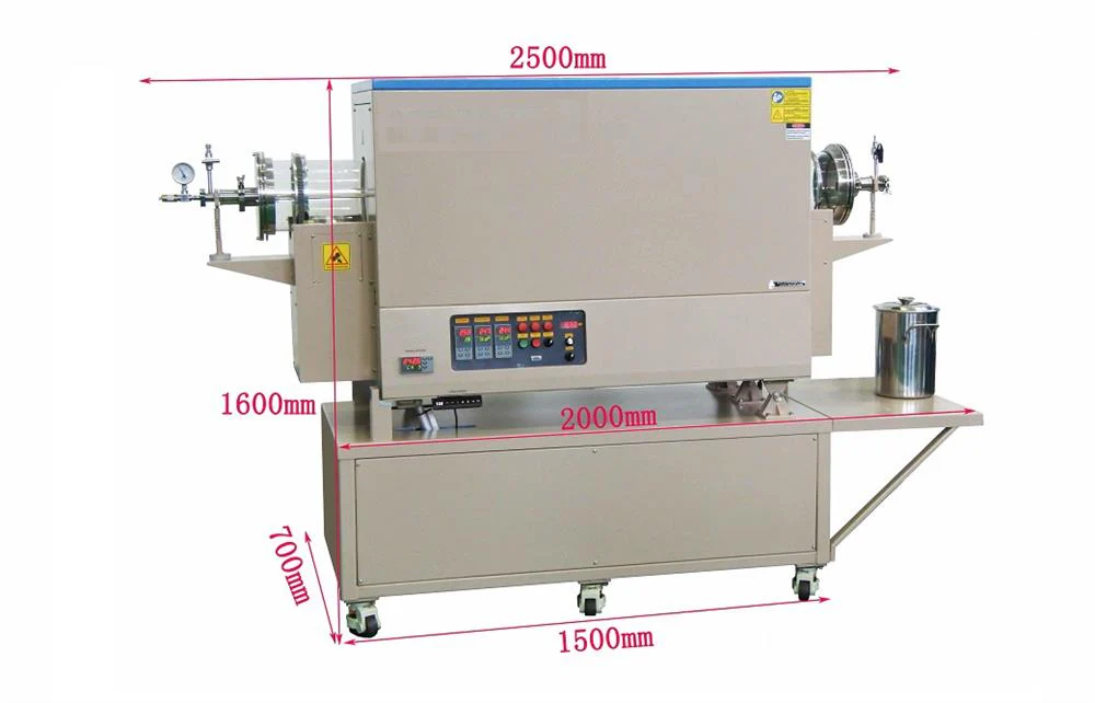 900°C Max Rotary Tube Furnace with 8" ID 310S Alloy Tube & Optional Heating Zones - GSL-900X-8-R - Image 4