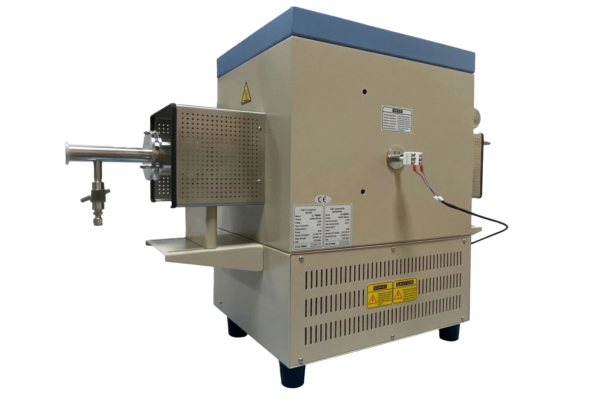 1700C Max. Tube Furnace w/ 5" Heating Zone, Alumina Tube and Flanges- GSL1700XS60 - Image 2