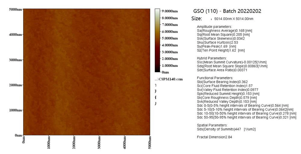 GdScO3 (110) 5x5x0.5mm 1sp - GSOe050505S1US - Image 3