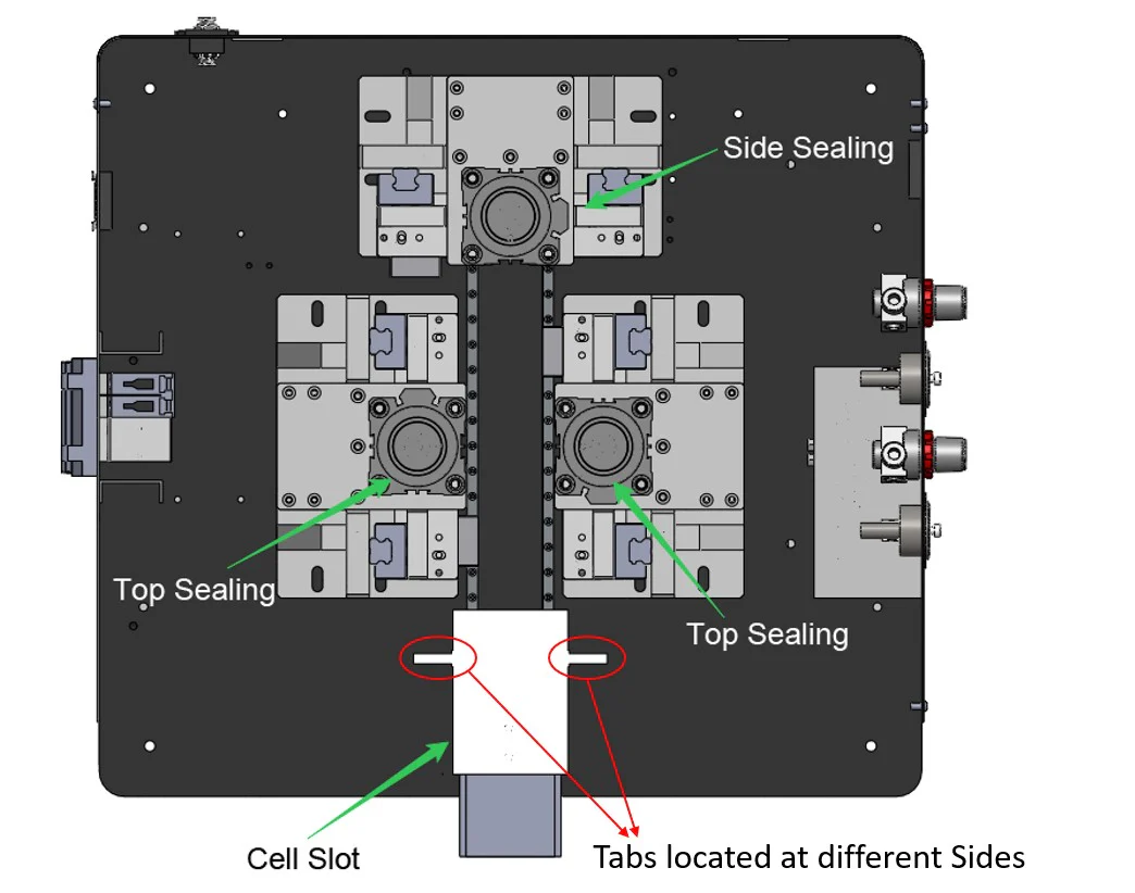 Heating Sealer for Continuous Dual-Top/Single-Side Sealing of Pouch Cells (Max. 190×190×12 mm) - MSK-140-AMT - Image 2