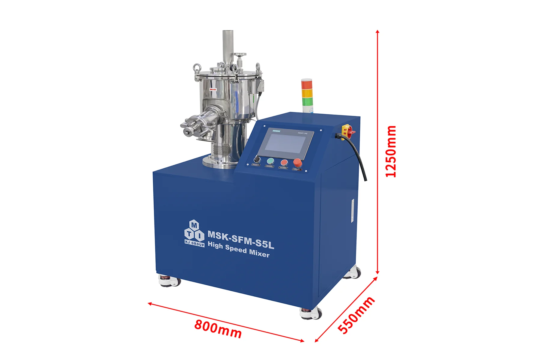 High Speed Mixer & Dispenser with Water Cooling Function for Dry Electrode Battery (Max. 6000 rpm, 5 L)  - MSK-SFM-S5L - Image 4