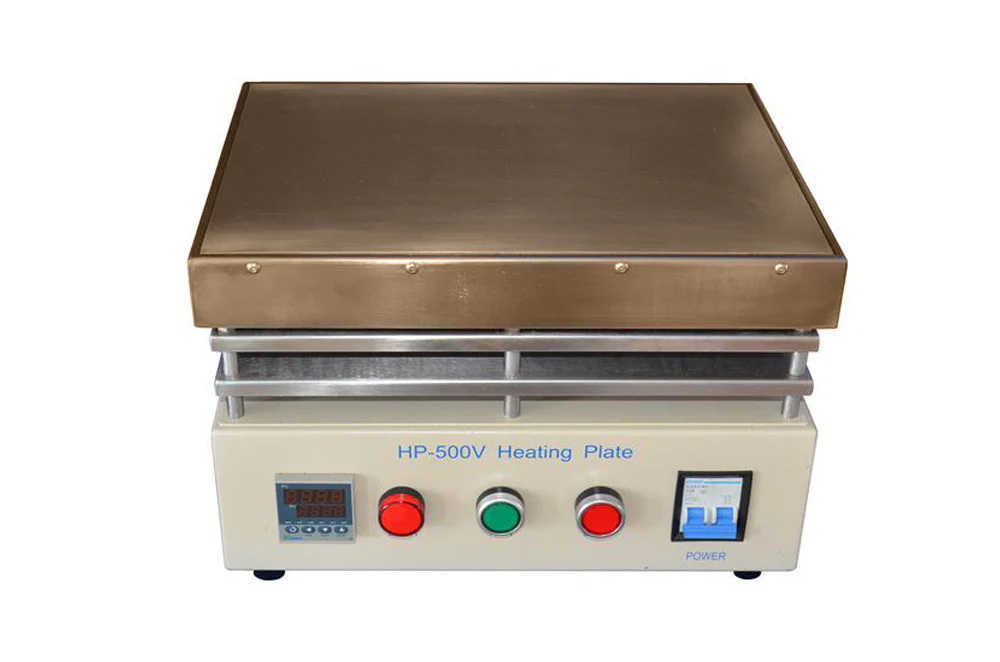500°C Heating Plate (350L x 240W, mm) with Optional Vacuum Chuck & Pump - HP-500V - Image 3
